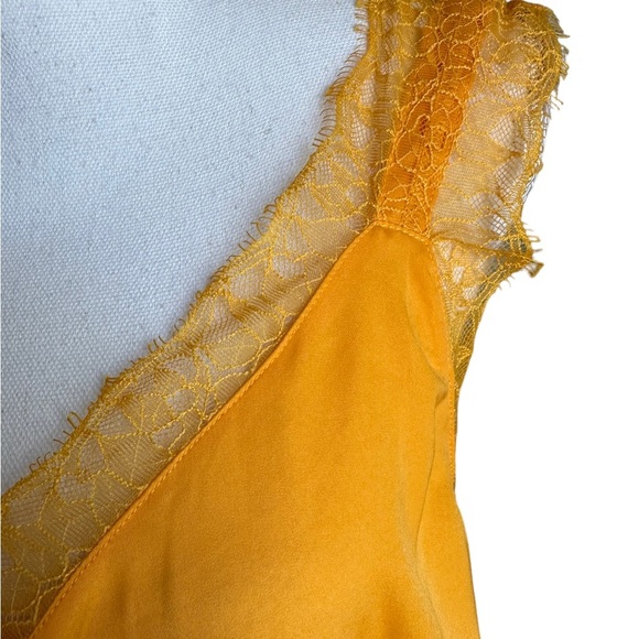 Soft Surroundings Baja Tunic in Artisan Gold Orange Lace Edge Blouse Size Large - Picture 11 of 17